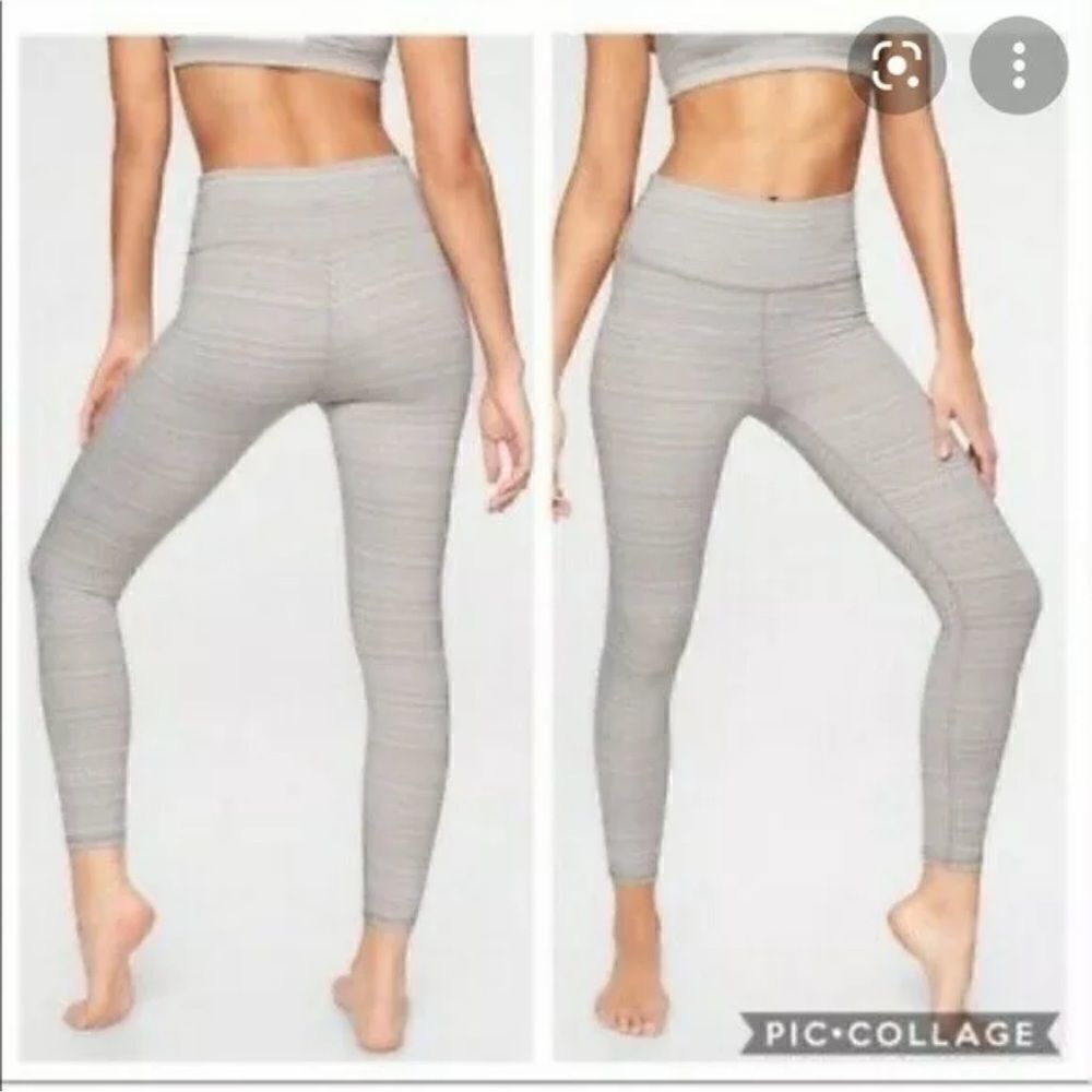 ATHLETA Women's Size Small Jacquard High Rise CHATURANGA Leggings 7/8 length